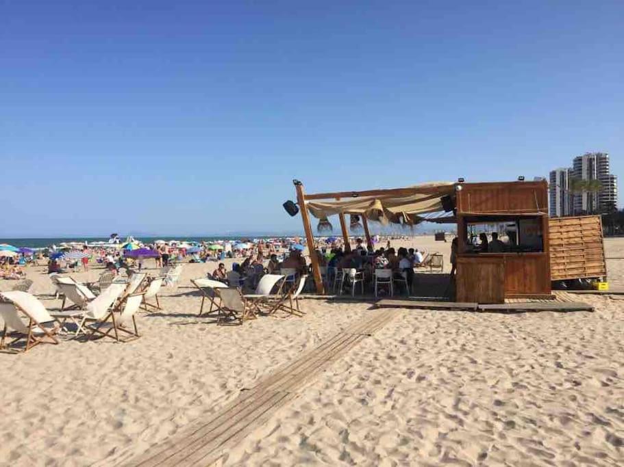 New Stylish Beach Front Apartment Cullera Eksteriør bilde